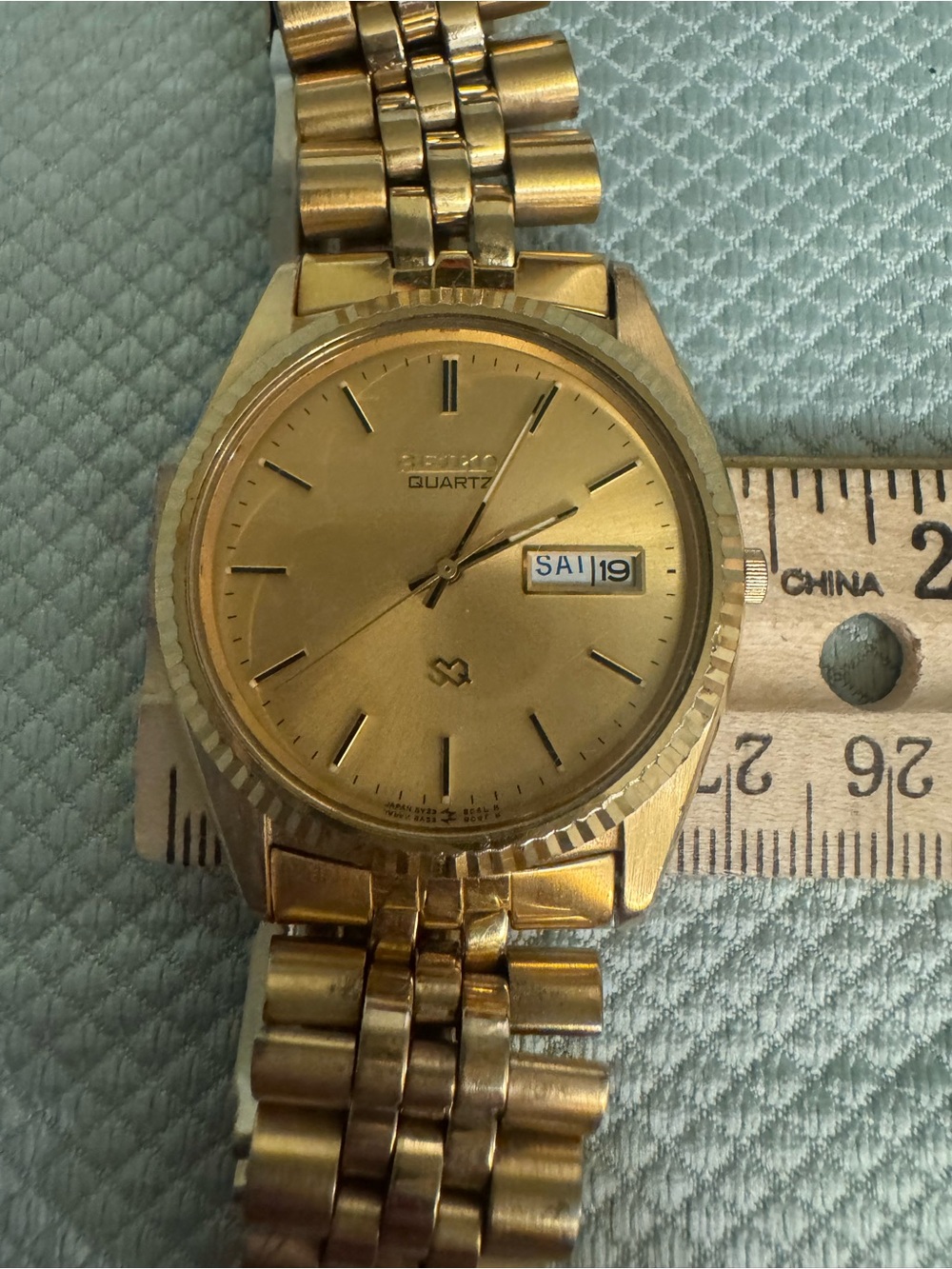 Seiko Gold-Tone Men's Day-Date Presidential Watch - Picture 9 of 14